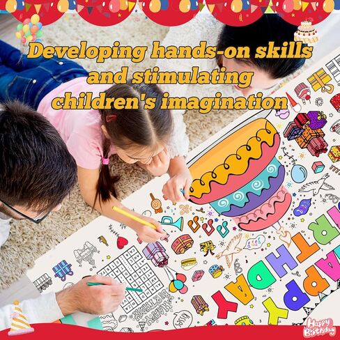 ملصقات تلوين عيد الفصح للأطفال-30 × 72 بوصة ، تلوين عملاق ، تلوين ، ملصقات ، ملصقات تلوين كبيرة ، ملصق تلوين جامبو للمدرسة ، لوازم الحفلات in Kuwait