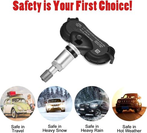 BDFHYK TPMS Sensor 315Mhz Programmed Tire Pressure Monitoring System Compatible with Toyota Camry RAV4 Tacoma 4Runner Lexus ES350 GS350 OE# 4260733011 4260706011 426070C010 in Saudi Arabia
