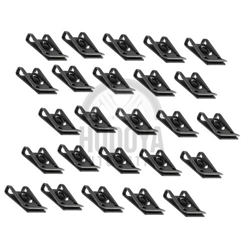 20pcs Short U-Nuts – Fits #14 Screw Size – OEM Replacement for GM 9431532 – .025"–.150" Panel Range – Black Automotive Fasteners for Bumpers, Fenders, and Trim Panels in Kuwait