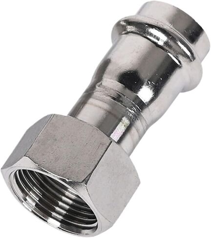 304 stainless steel double clamp internal thread joint adapter thin wall internal thread joint different diameter water pipe accessories 2 series(Inside diameter 16mm*g1/2) in Saudi Arabia