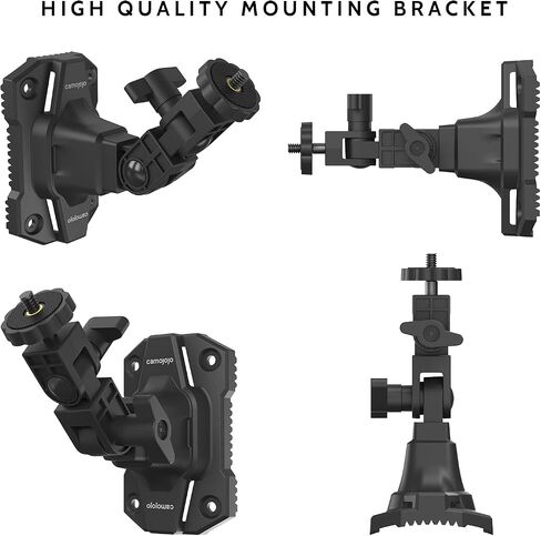 Trail Cameras Mounting Bracket with 1/4" -20 Threaded Insert 360°Rotating Adjustable Holder for Outdoor Hunting Gear Accessory, Game Camera Holder Monitor Stand Hunting Camera Kit (2 Pack) in Kuwait