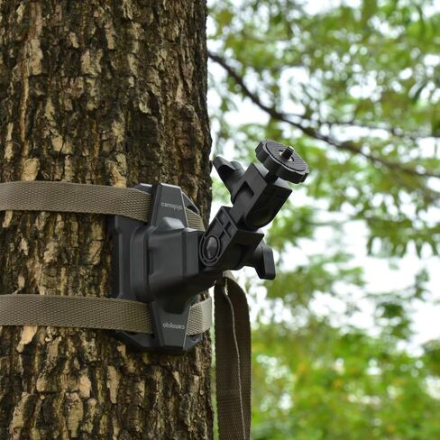 Trail Cameras Mounting Bracket with 1/4" -20 Threaded Insert 360°Rotating Adjustable Holder for Outdoor Hunting Gear Accessory, Game Camera Holder Monitor Stand Hunting Camera Kit (2 Pack) in Kuwait