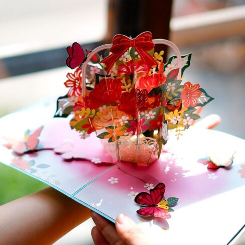 Colorful Peacock Greeting Card, Creative Peacock 3D Pop Up Card for Brithday, Congratulations Wedding, Mother Day, Thank you Cards. Suitable for All Genders. Blank insert tag included. in Kuwait