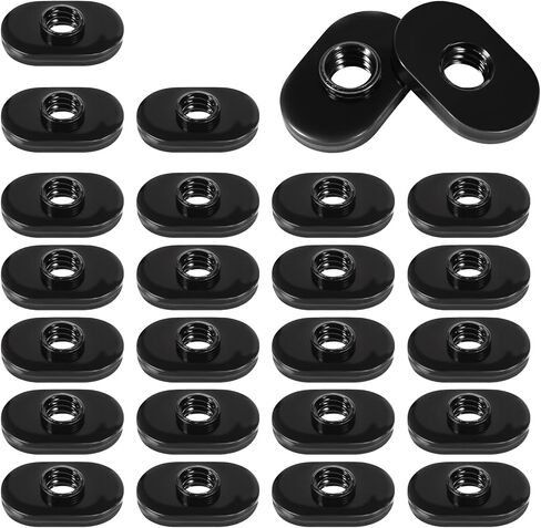25 PCS 1/4"-20 Threaded Centered Slide in Economy T Nuts T Slot Nuts 1/4"-20, T-Slot Nut Rack Accessories Hardwares for 10 Series Aluminum Extrusion Profiles Rail in Saudi Arabia