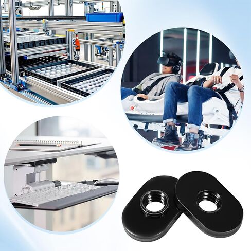 25 PCS 1/4"-20 Threaded Centered Slide in Economy T Nuts T Slot Nuts 1/4"-20, T-Slot Nut Rack Accessories Hardwares for 10 Series Aluminum Extrusion Profiles Rail in Saudi Arabia