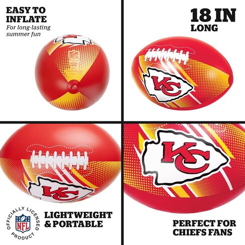 BigMouth New England Patriots 18" Inflatable Pool Football Officially Licensed NFL Fan Gear Merchandise Beach Ball Games for Adults and Teens in Saudi Arabia