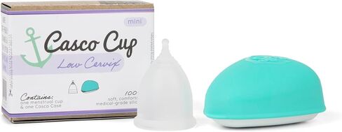 Casco Menstrual Cup & Case - Medical Grade Silicone Period Cup Made in Maine USA, Reusable Menstrual Cup. (4 Reusable Cups - Find Your Fit) in Kuwait