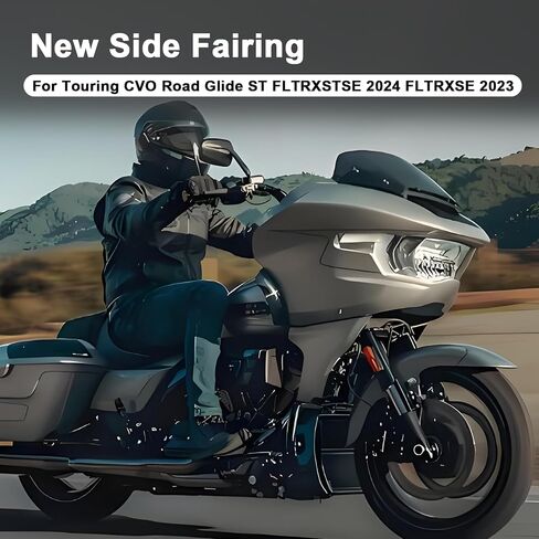 Psler Road Glide Side Fairing لوحة دعم مجموعة قوسين - لوحة جانبية للدراجات النارية Fairing for Touring Road Glide Cvo St Fltrxstse 2024 Fltrxse 2023 2024 Road Glide Fairing Support Bracket （Gloss Black） in Kuwait