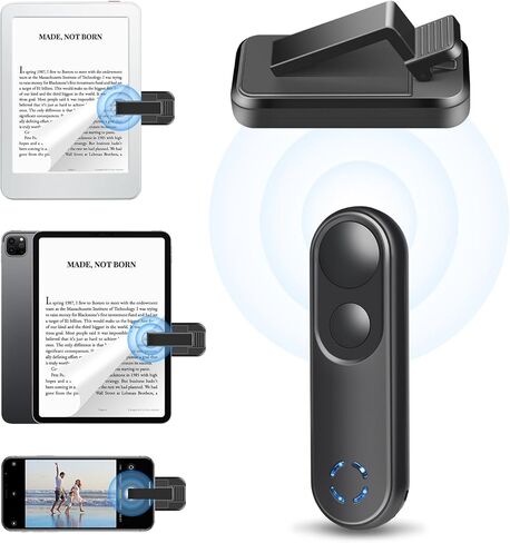 Langree Page Page Turner for Kindle Paperwhite Oasis Kobo Ereaders ، وملحقات Kindle ، و Page Turner Clicker لروايات iPad Tablet Phone ، والتقاط الصور ، و Kindle Remote مع عرض الطاقة الأخضر in Saudi Arabia