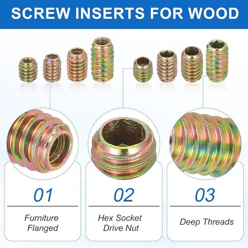 meccanixity 38pcs ملوثات ملولبة المكسرات ، m6x20mm hex socket محرك الأقراص in Kuwait