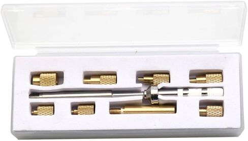مجموعة حرارة Quicko أداة إدراج أداة M2 M3 M4 M5 M6 M8 Hot Melt Brass Brass Knustered Nut Embedded Tip Tip Adapter Kit 3D Printed Parts تثبيت لـ TS100 / TS101 / Pinecil Series 936 900M Soldering الحديد in Saudi Arabia