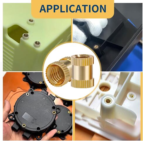 100pcs M3 Heat Set Inserts, Brass Threaded Insert for Plastic and 3D Printing, M3x6x4.5mm in Kuwait
