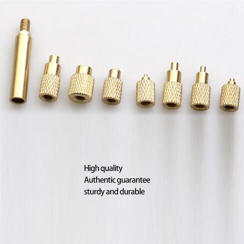 Quicko Heat Set Insert Tool M2 M3 M4 M5 M6 M8 Hot Melt Brass Knurled Nut Embedded Insertion Tip Adapter Kit 3D Printed Parts Install for T12 Soldering Iron in Saudi Arabia