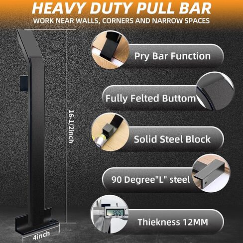 Laminate/Vinyl Flooring Tools, NAACOO Heavy Tapping Block, Heavy Pull Bar, Knee Pads, 10" Contour Gauge, 20pc Upgrade Flooring Spacers, Rubber Mallet/Pro-6 in 1 Floor Installation Kit in Saudi Arabia