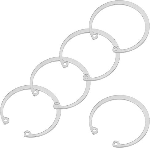 PATIKIL 52mm ID Internal Retaining Rings, 5 Pcs E-Clip Snap Ring 304 Stainless Steel Internal Circlip for Automobile Valve Equipment Bearings in Kuwait