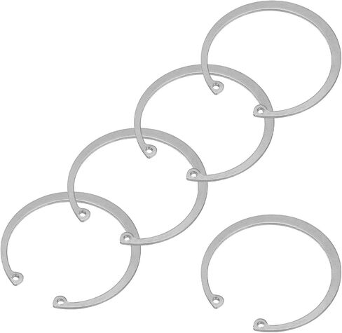 PATIKIL 52mm ID Internal Retaining Rings, 5 Pcs E-Clip Snap Ring 304 Stainless Steel Internal Circlip for Automobile Valve Equipment Bearings in Kuwait