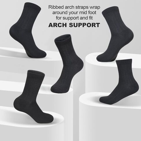 10 Pairs Thin Cotton Crew Athletic Socks Sports Gym Running Hiking Calf Socks for Women in Saudi Arabia