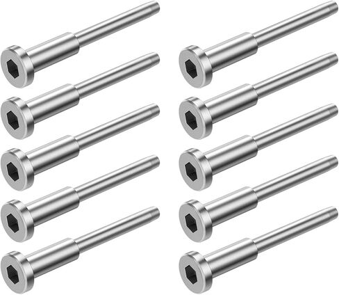 10Pcs Invisible Kit Invisible and Swage Stud End, 1/8", Versatile for Swage Tensioner, Stainless Steel in Kuwait