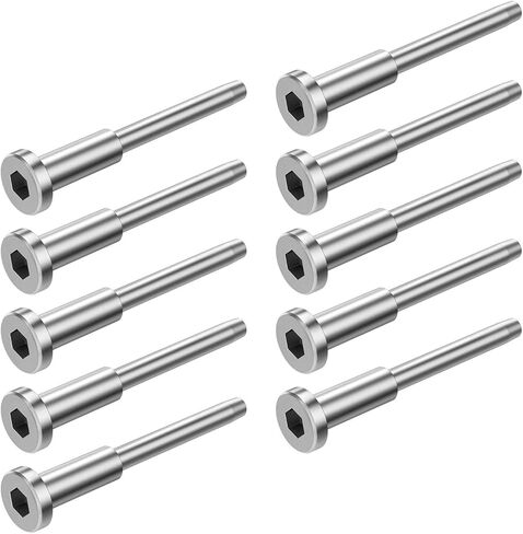 10Pcs Invisible Kit Invisible and Swage Stud End, 1/8", Versatile for Swage Tensioner, Stainless Steel in Kuwait