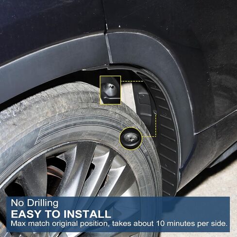 Mud Flaps Fit for Toyota Highlander 2020-2025, OEM Style Splash Guards No Drilling Wheel Tire Protector, Mudguards Mudflap Mud Guards for 2021 2022 2023 2024 Highlander in Saudi Arabia