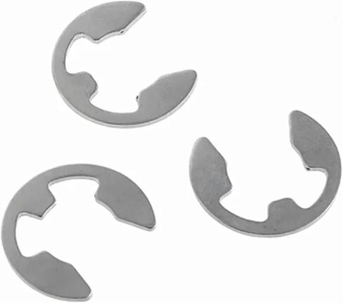 10/50/100 M1.2 M1.5 M2 M3 M3.5 M4 M5 M6 M7 M8 to M16 304 Stainless Steel E Clip Circlip Retaining Ring Washer for Shaft Fastener(M12 10pcs) in Kuwait