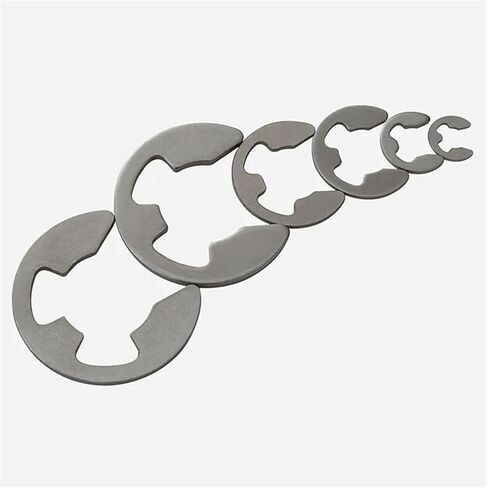 316 A4 الفولاذ المقاوم للصدأ E مقطع circlip الاحتفاظ غسالة الحلقة لعمود الرحمة M2 M2.5 M3 M3.5 M4 M5-M10 (10pcs ، M3.5) in Saudi Arabia