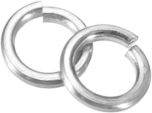 uxcell 120 Pcs M2 Split Lock Washers, 304 Stainless Steel Spring Lock Washer 2mm ID 3.6mm OD 0.58mm Thick for Screws Bolts Fasteners in Saudi Arabia