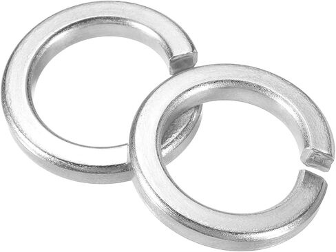 uxcell 120 Pcs M2 Split Lock Washers, 304 Stainless Steel Spring Lock Washer 2mm ID 3.6mm OD 0.58mm Thick for Screws Bolts Fasteners in Saudi Arabia