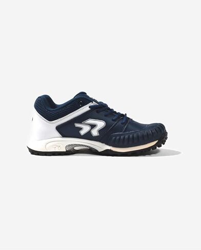 Ringor Flite Softball Turf Shoes with Pitching Toe - Lightweight and Durable Softball Shoes for Women - Red and White - Size 10.5 in Saudi Arabia
