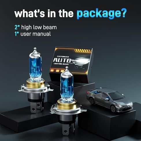 Tacoma Halogen Headlight Bulbs Fits For 2005-2011 Toyota Tacoma Halogen headlights Combo, Ultra Bright 5000K White Bulbs, 12V-100W, Pack of 2 in Kuwait