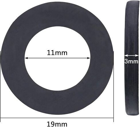 Hotop 20 Pack Shower Hose Washers Rubber Washers Seals for 1/2 Inch Shower Head and Hose in Saudi Arabia