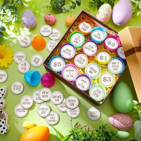 36 Pcs Easter Egg Tokens Wood Egg Fillers Reward Tokens Easter Party Favors Gift for Basket Stuffers(Egg) in Saudi Arabia