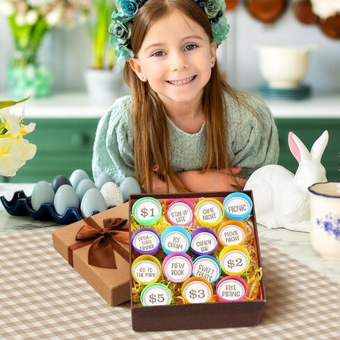 36 Pcs Easter Egg Tokens Wood Egg Fillers Reward Tokens Easter Party Favors Gift for Basket Stuffers(Egg) in Saudi Arabia