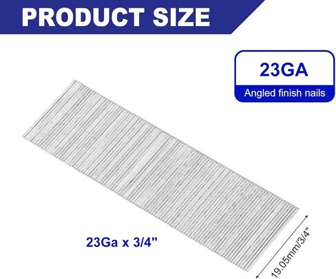 uxcell 23 Gauge Headless Pins Nails, Stainless Steel 3/4" Length for Molding Cabinetry Building, 10000Pcs in Saudi Arabia