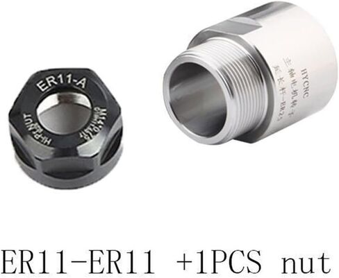 Thread Adapter For ER Collet Chuck Spindle, For Motor Rotor Extension Rod adapter Nut Kit(ER20-ER20 With Nut) in Saudi Arabia