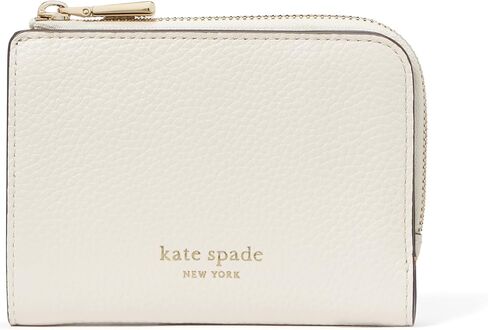 Kate Spade New York Ava Colorblocked Pebbled Leather Zip Bifold Wallet ، Ruby Citrus Multi in Kuwait