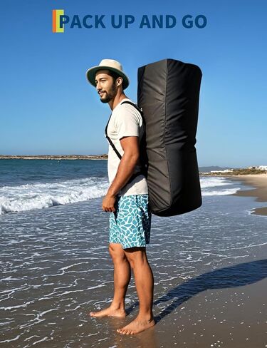 Inflatable Paddle Board for Adults, 10 ft 6 in/11 in Inflatable Stand Up Paddle Board with Premium Accessories, Non-Slip EVA Deck, Ultra-Light Carry Bag, Pump, SUP Board for Adult (Rose Red, 10.6 ft) in Kuwait