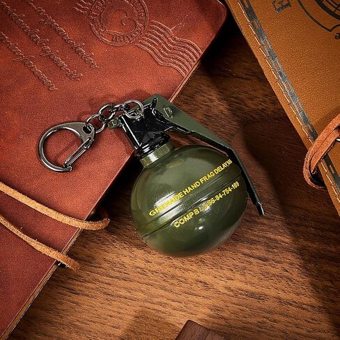 سلسلة مفاتيح القنابل Ecally Frag -keychain سبيكة القنابل الثقيلة سبيكة مفاتيح بارد لإكسسوارات صنع المجوهرات الرجال نساء in Kuwait