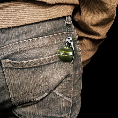 سلسلة مفاتيح القنابل Ecally Frag -keychain سبيكة القنابل الثقيلة سبيكة مفاتيح بارد لإكسسوارات صنع المجوهرات الرجال نساء in Kuwait