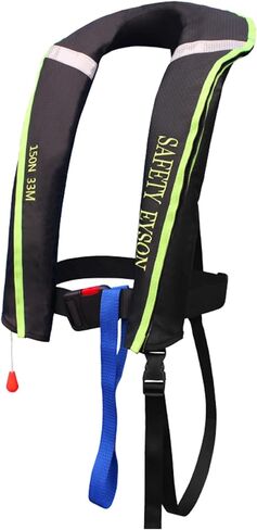 سترة النجاة اليدوية القابلة للنفخ | سترة الحياة للبالغين | PFD منخفضة الشكل | يدعم ما يصل إلى 330 رطلا in Kuwait