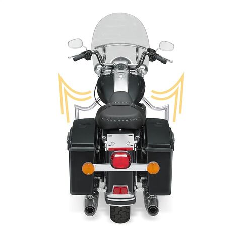 Motorcycle Crash Bar, Highway Engine Guard Crash Bar for Harley Davidson Touring Road King Street Glide Electra Glide CVO and Trike Models 97-08 (Bright Black) in Saudi Arabia