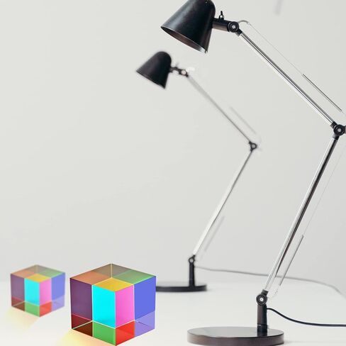 CMY Mixing Colour Cube, 3.15inch（80mm） Acrylic Color Prism Cube Optical Cube Base Included, CMYcube for Home or Office Decoration, Physics Toys, Science Educational Gift for Kids in Kuwait