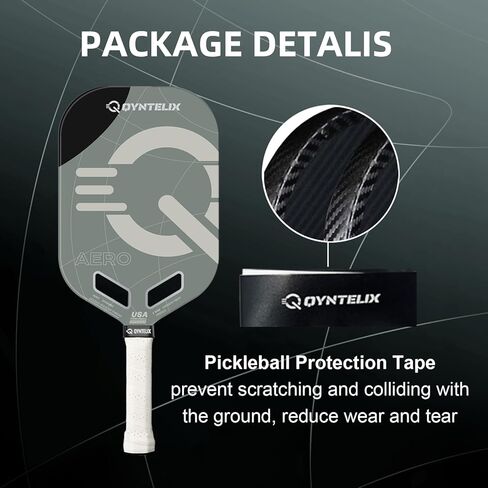Pickleball Paddlles ، Core Polypropylene Honeycomb Core ، T700 Pickleball Pickleball Paddle مع تدور عالي الحصى ، تصميم Edgeless ، USAPA معتمد in Kuwait