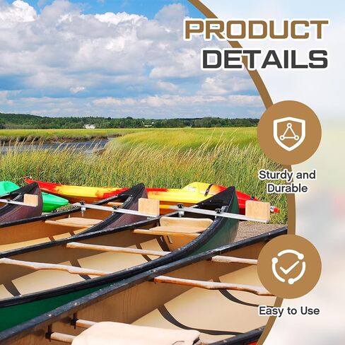 Canoe Trolling Motor Mount, Trolling Mount with Ash Wood Crossbar and Motor Block for Quick and Easy Kayak in Kuwait
