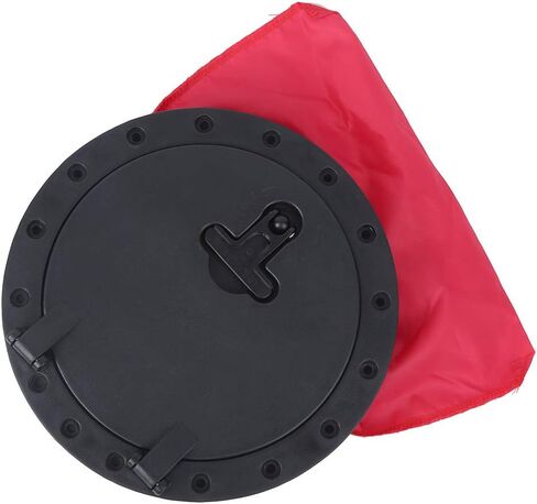 plplaaoo Standard Round Canoeing Compartment Cover Kit ABS Plastic Access Cover Waterproof Fishing Boat Accessory Easy Installation Material for Canoeing and Fishing Boats in Kuwait