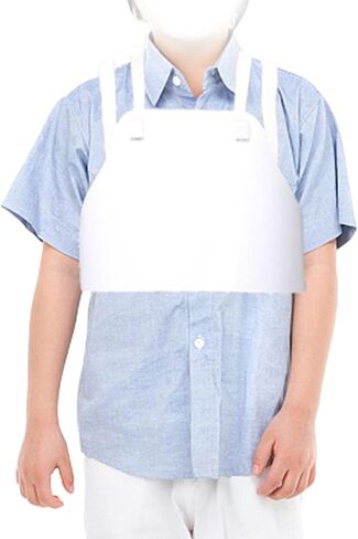 Breast Protector Adults Kids Body Protective Adjustable Strap Karate Fencing Sports Guard, Protection Tool for Baseball, Rugby, Boxing, Sanda, Kickboxing in Kuwait