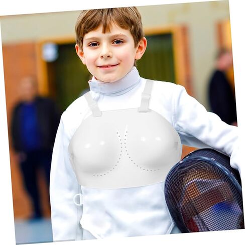 Adjustable Fencing Chest Guard for Women Protective Vest for Foil Fencers Football Volleyball Lightweight Durable Comfortable Ensures High Safety for All Ages in Kuwait