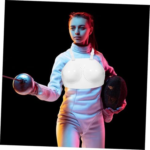 Adjustable Fencing Chest Guard for Women Protective Vest for Foil Fencers Football Volleyball Lightweight Durable Comfortable Ensures High Safety for All Ages in Kuwait