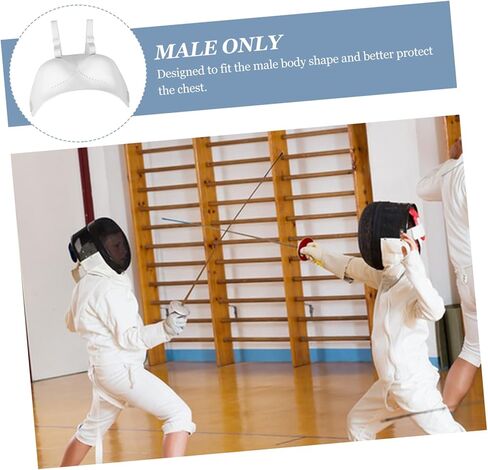 Adjustable Fencing Chest Guard for Women Protective Vest for Foil Fencers Football Volleyball Lightweight Durable Comfortable Ensures High Safety for All Ages in Kuwait