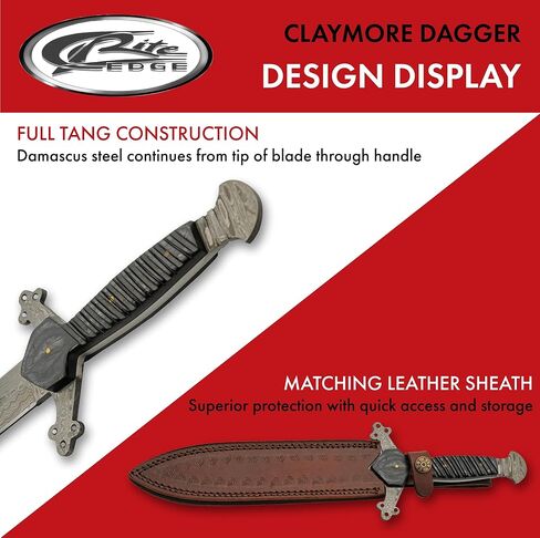 13.25" Wood Handled Damascus Steel Short Saber with Leather Sheath in Saudi Arabia